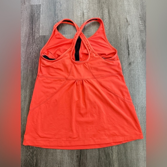 LL Bean Coral Orange Active Dress Athletic Workout Tank Top - Picture 4 of 5